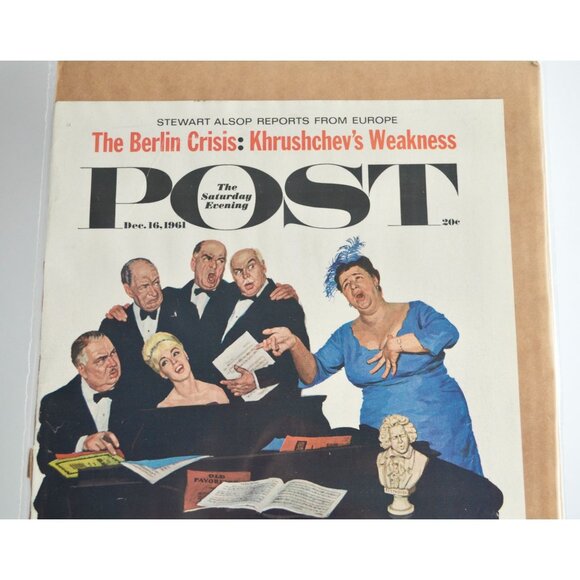 The Saturday Evening Post Magazine COVER December DEC 16 1961 - Picture 2 of 3